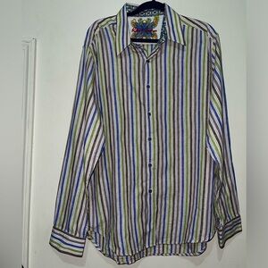 NWOT Men's Robert Graham Luxury Button Shirt XL